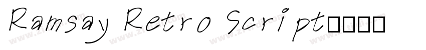 Ramsay Retro Script字体转换